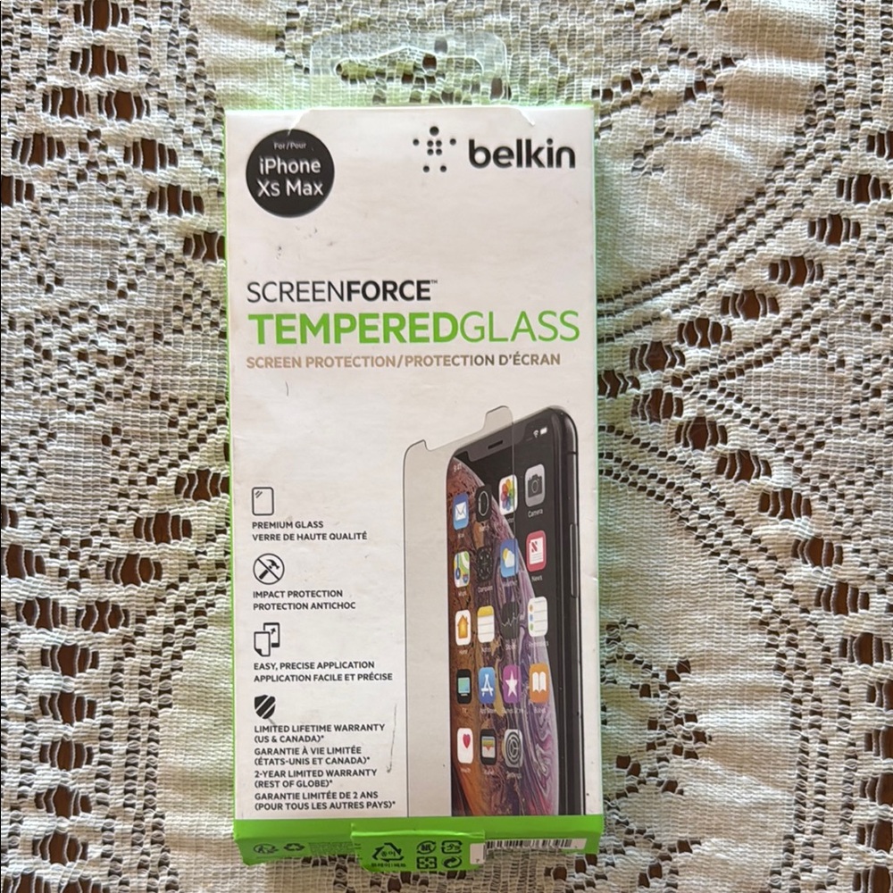 Belkin ScreenForce Tempered Glass for iPhone XS Max - Clear